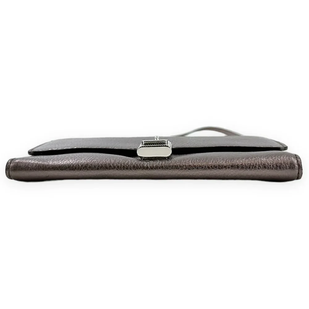 Michael Kors Metallic Gray Crossbody Bag